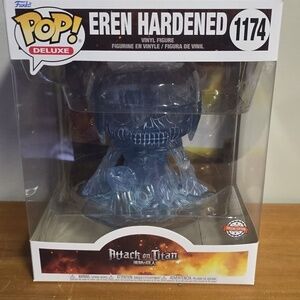 Funko Pop Deluxe Eren Hardened Blue Vinyl Figure